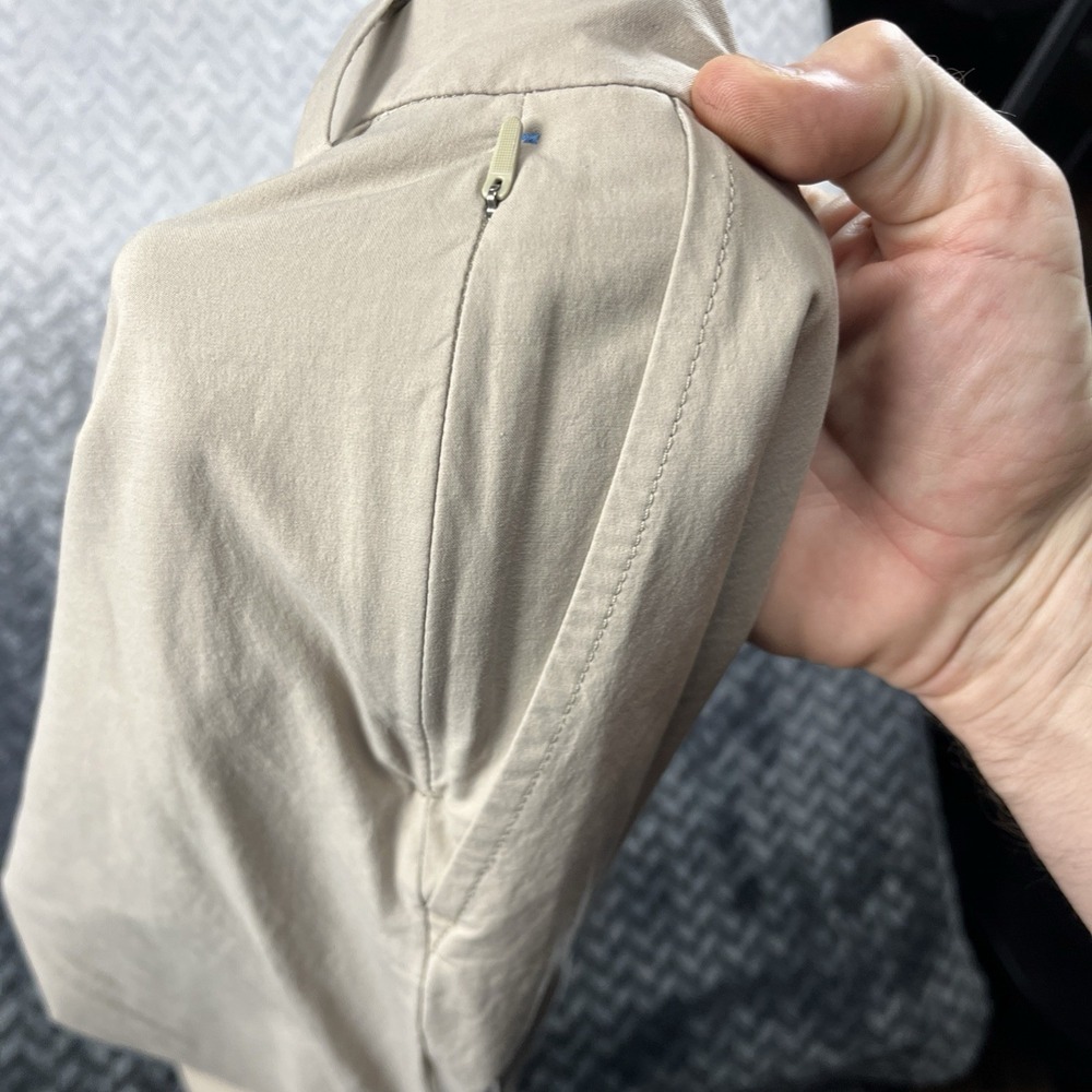 Vineyard Vines On The Go 5 Pocket Pants Mens 36x32 Khaki Golf OTG Lightweight - Picture 4 of 10